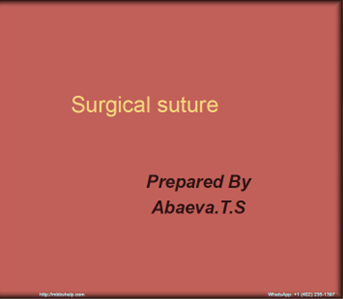 Surgical suture